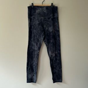 Lululemon Align Pant 25” *Diamond Dye Sz 10‎ Pitch Grey Graphite Grey